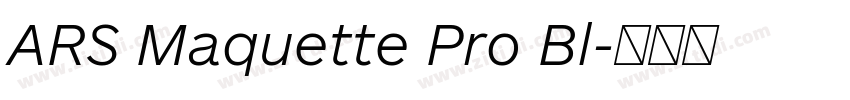 ARS Maquette Pro Bl字体转换